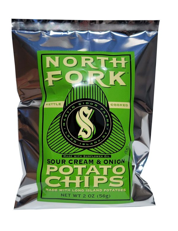 North Fork Potato Chips Sour Cream & Onion 2oz 24ct